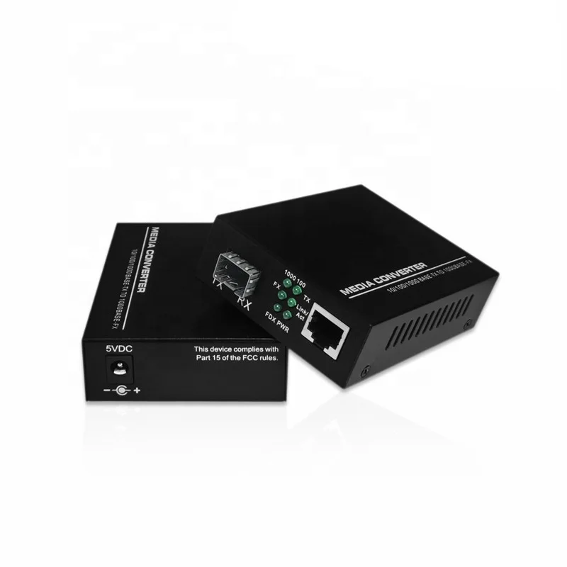 10/100/1000M Gigabit Ethernet Optic Fiber Media Converter Fiber Transceiver 20km 120km