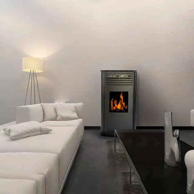 New Cast Iron hydro Wood Pellet Stove Water Boiler burner pellet burning fireplace center heating