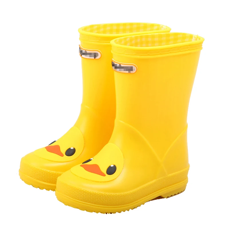 kids girls duck printing customized waterproof pvc rainboots gumboots rain boots for children