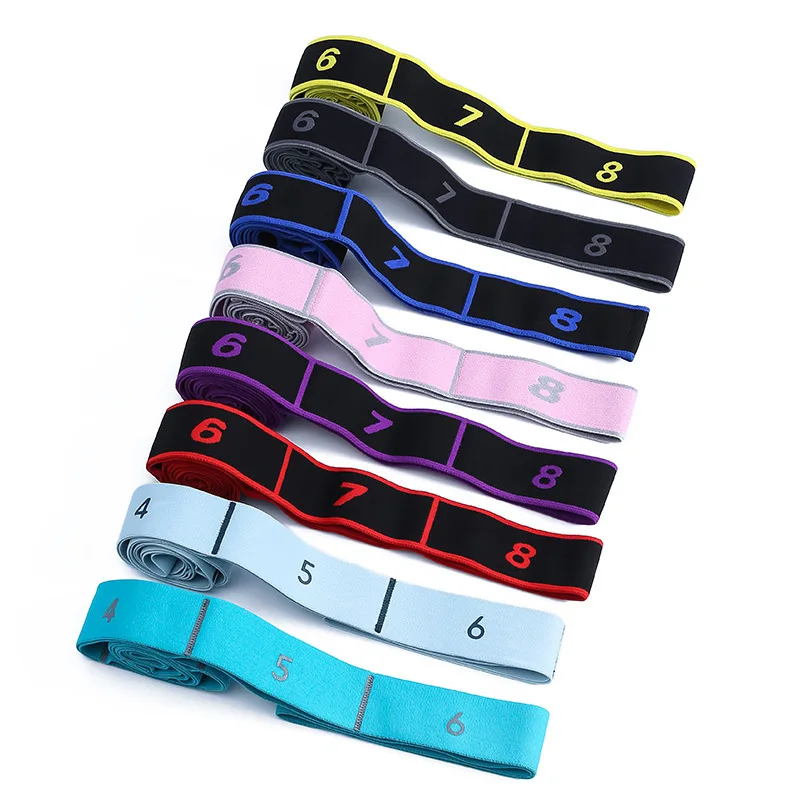 8 9 10 11 Loops Non-Elastic Stretch Strap Home Workout Stretching Out Strap For Physical Therapy Yoga