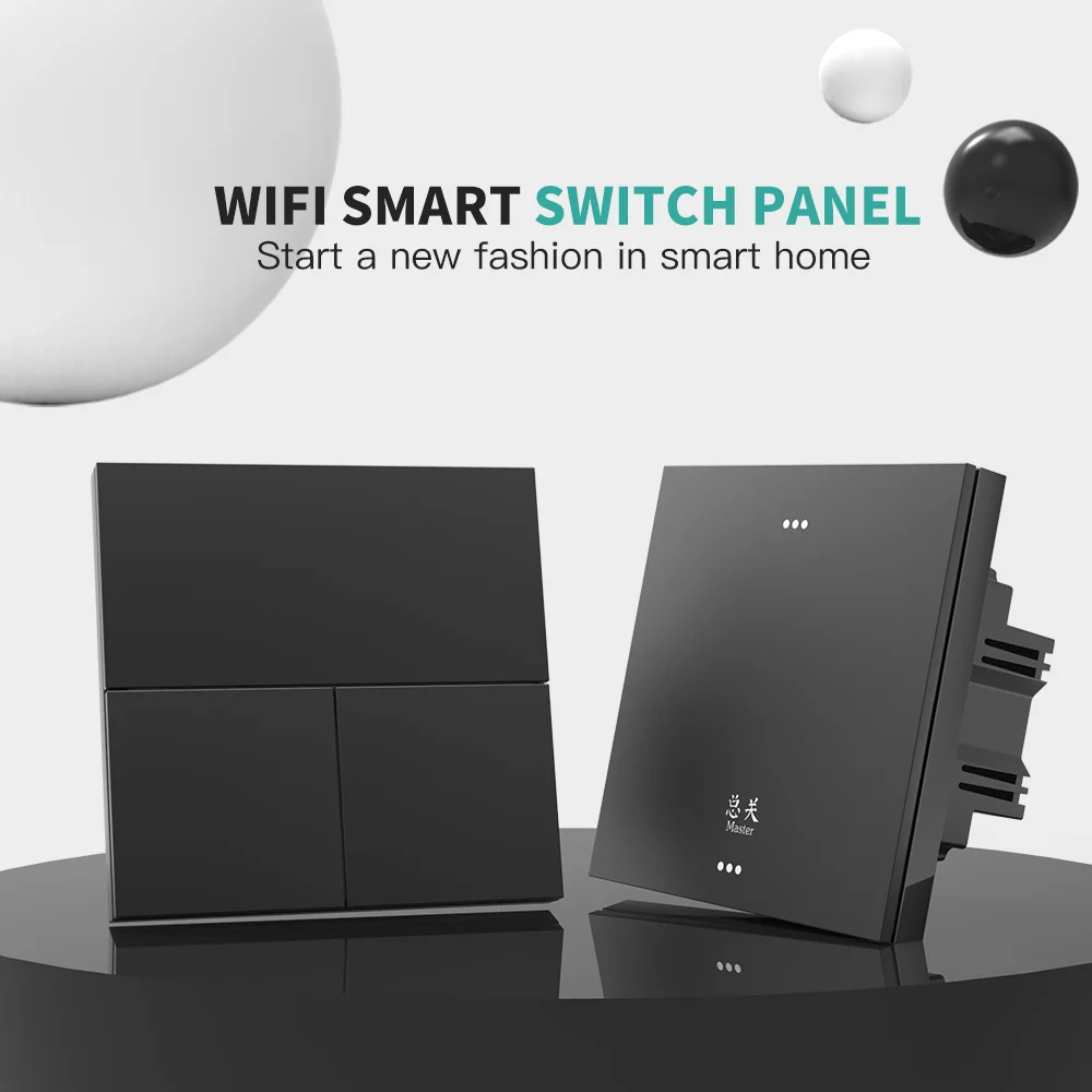 Домашняя Автоматизация Интернета вещей, панель переключателей Wi-Fi для умного дома, набор беспроводных переключателей с дистанционным управлением через приложение для умного дома