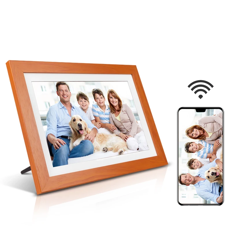 10.1 Inch Frameo / ourphoto app multi-user share phone connect video photo digital picture frame wifi / touch screen cheapest