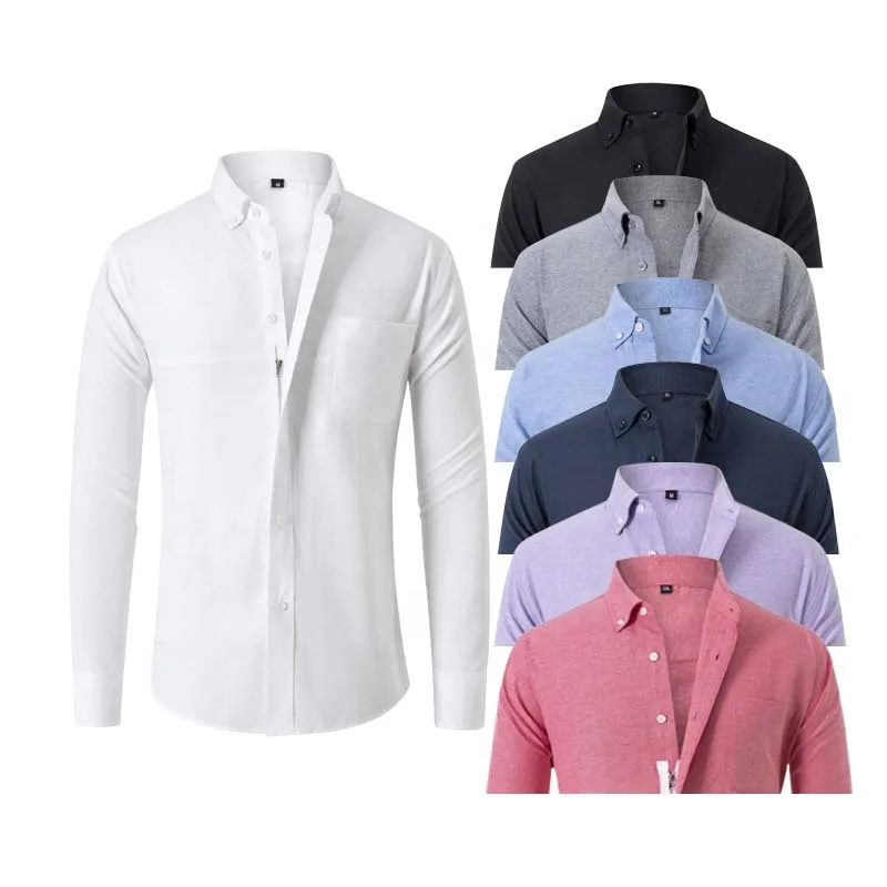 Нежелезная рубашка с длинным рукавом