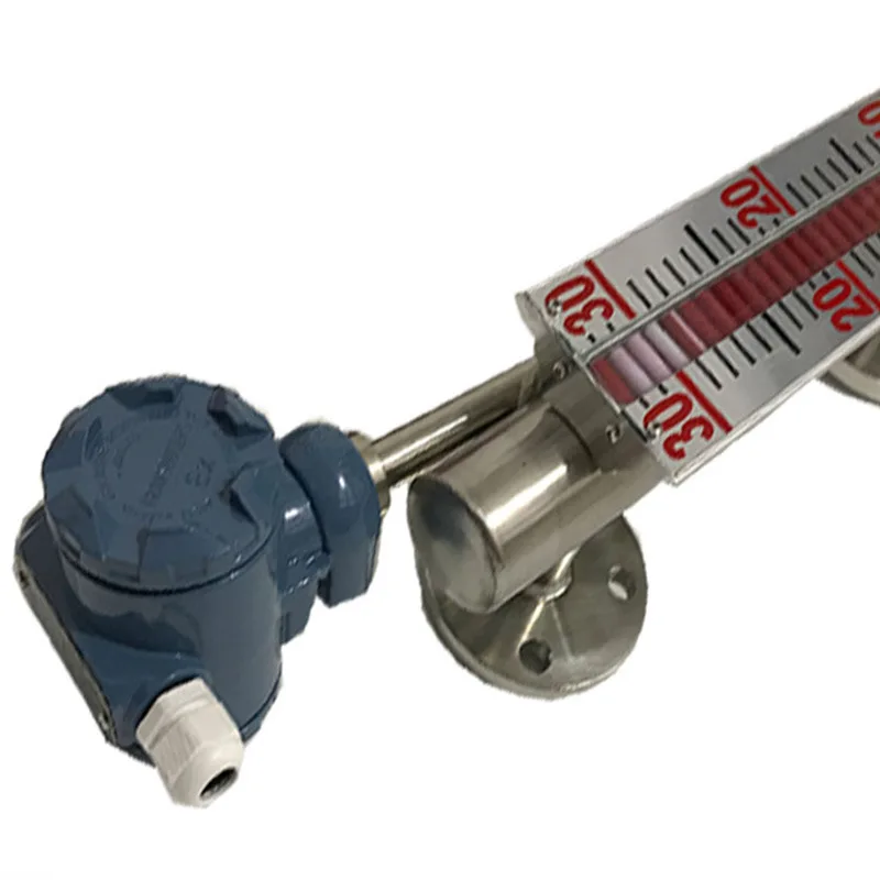 Digital ultrasonic radar liquid water flow level meter Magnetic flip plate boiler level gauge