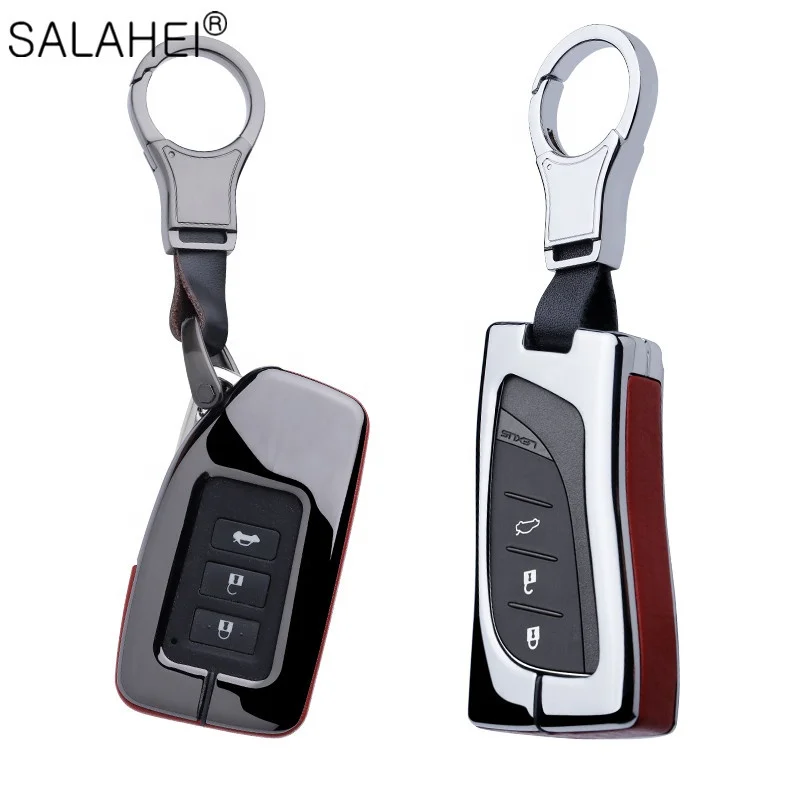 Zinc alloy Car Key Case Shell Cover For Lexus LS 500 LS500h UX250 GS350 ES350 NX Remote Protection Covers Accessories Keychain