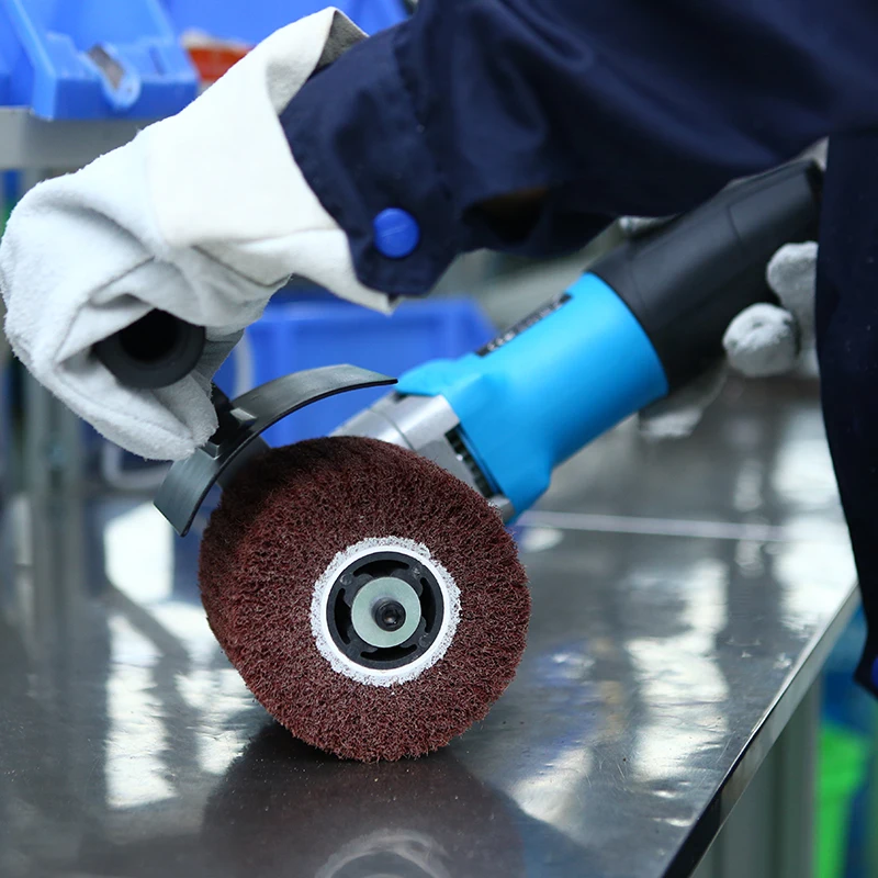 Adjustable Speed Handheld Polishing Machine 700-300RPM Drum Burnishing Machine Belt Pipe Polisher