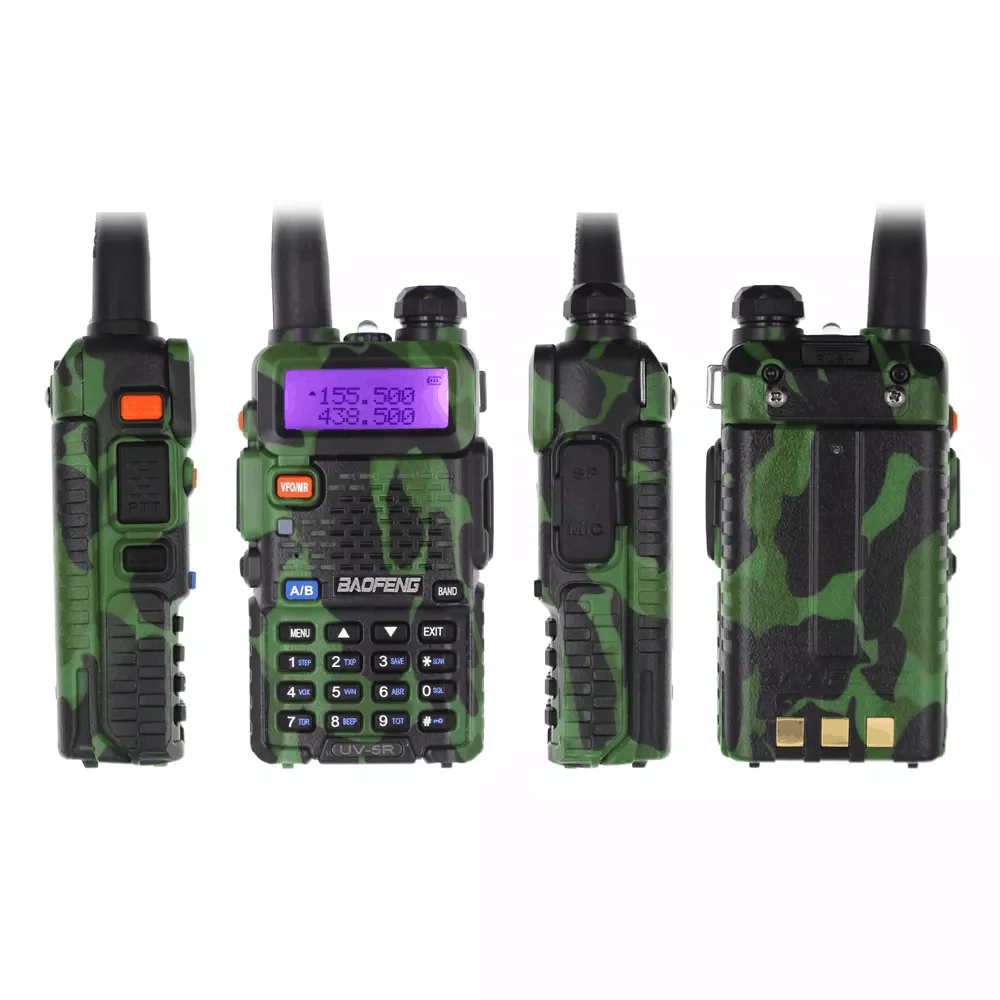 hot selling camouflage transceiver radio Baofeng UV-5R dual band walkie talkie