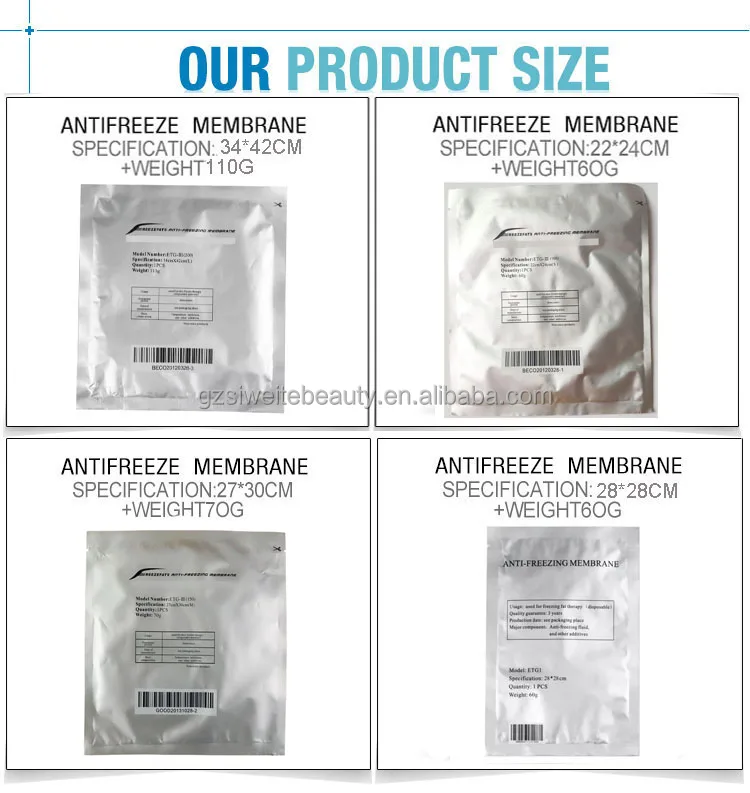 Antifreeze Antifreezing Membrane Etg Iii For Cryolipolyse Cryo Slimming Machine