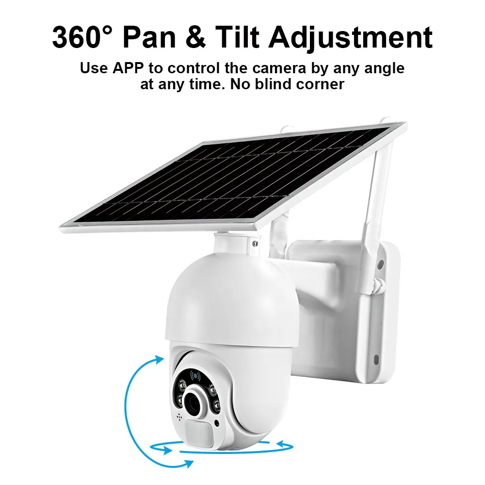  WiFi Wireless solar power camera 4G 3G sim Card Slot CCTV Security IP Camera Outdoor Support 128
