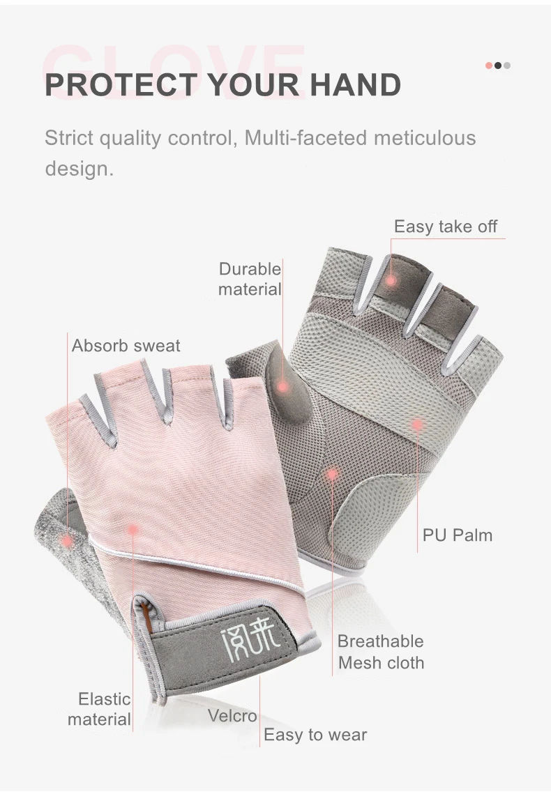 Breathable Workout Gloves Gym Gloves for Weight Lifting Exercise Fitness Training Cycling Sports Gloves