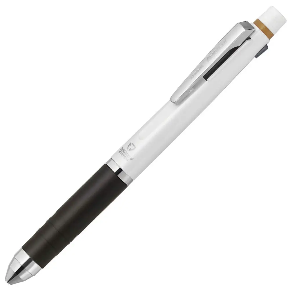 Zebra DelGuard Plus 2C WHITE 0.7mm Multifunctional pen and 0.5mm mechanical pencil (P-B2SA85-W) Made in Japan
