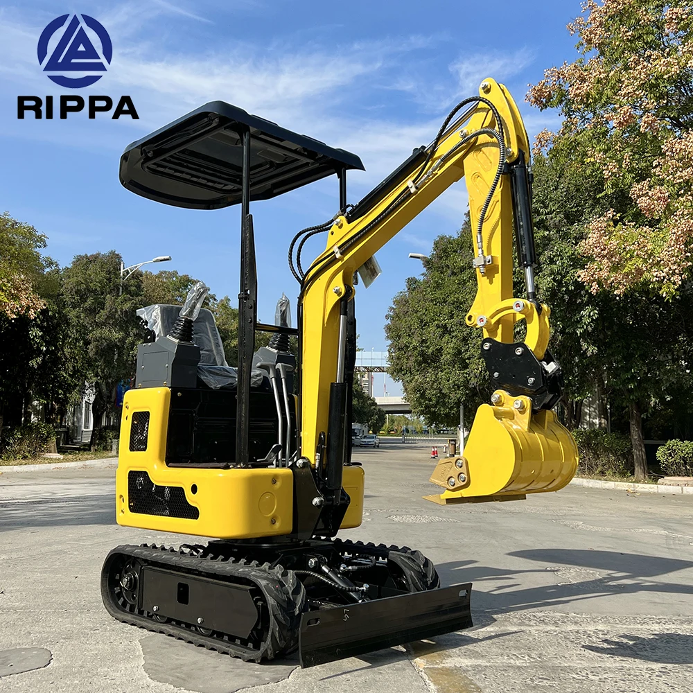 Мини-экскаватор Rippa от производителя 1 тонный экскаватор на