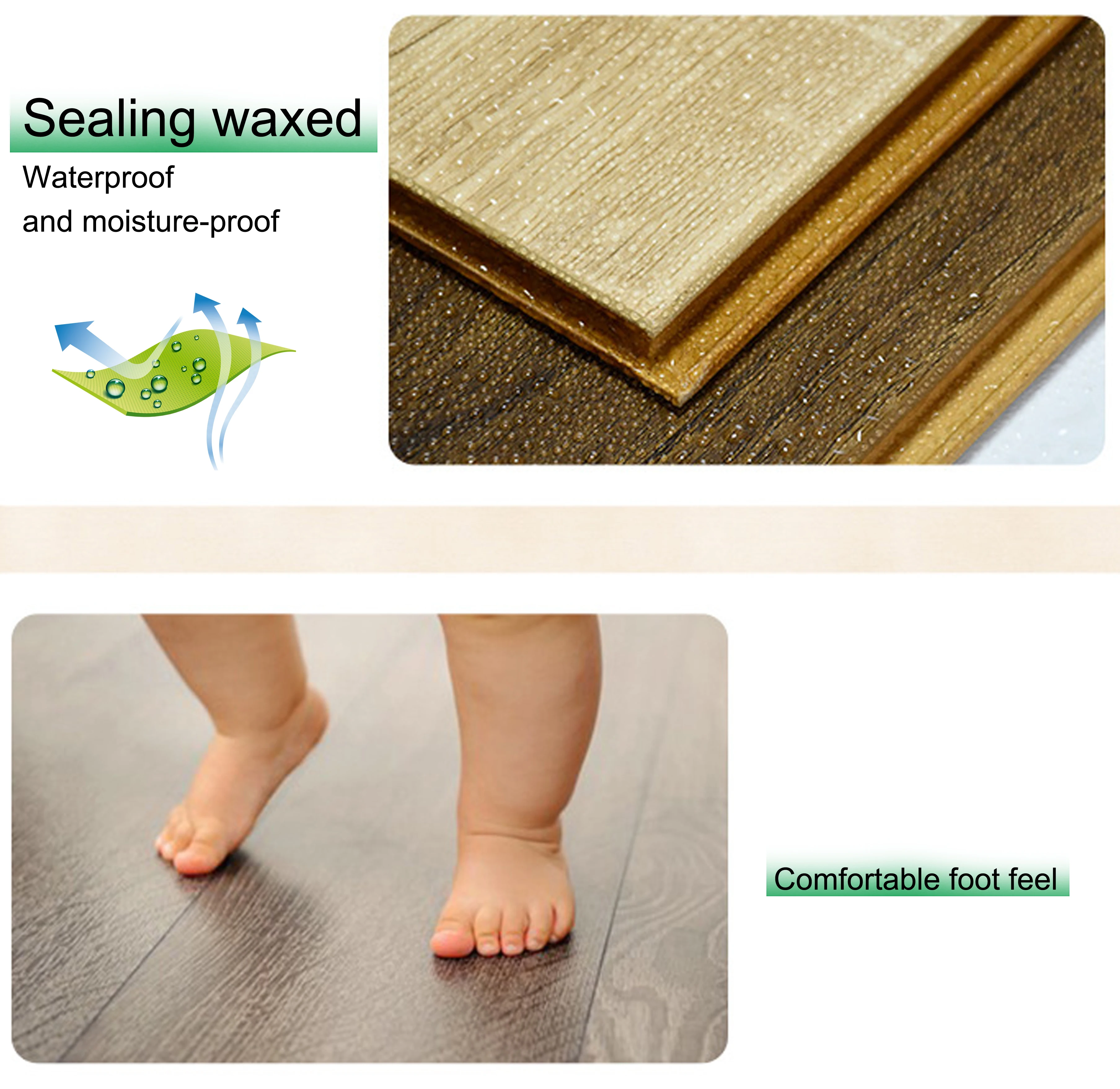 German Technology Hdf Laminated Flooring Parquete Piso Flotante Waterproof Laminate Floor Boards