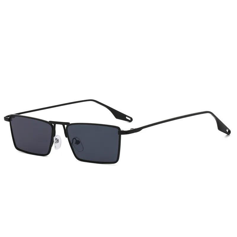Classic Gold Black Rectangle Sunglasses High Quality Candy Colors Small Vintage Frame Eyewear UV400 Men Women Blue Red Yellow