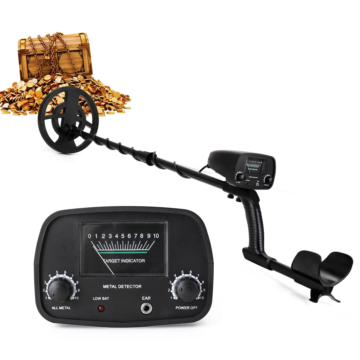 GTX5060 Portable Metal Detector Underground Metal Detector High Sensitivity Jewelry Treasure Gold Metal Detecting Tool