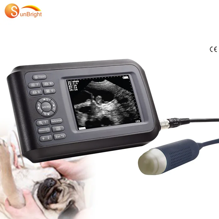 SUN-807F Cheap Price Ultrasound Vet Handheld 5' inch Veterinary Ultrasound Scanner
