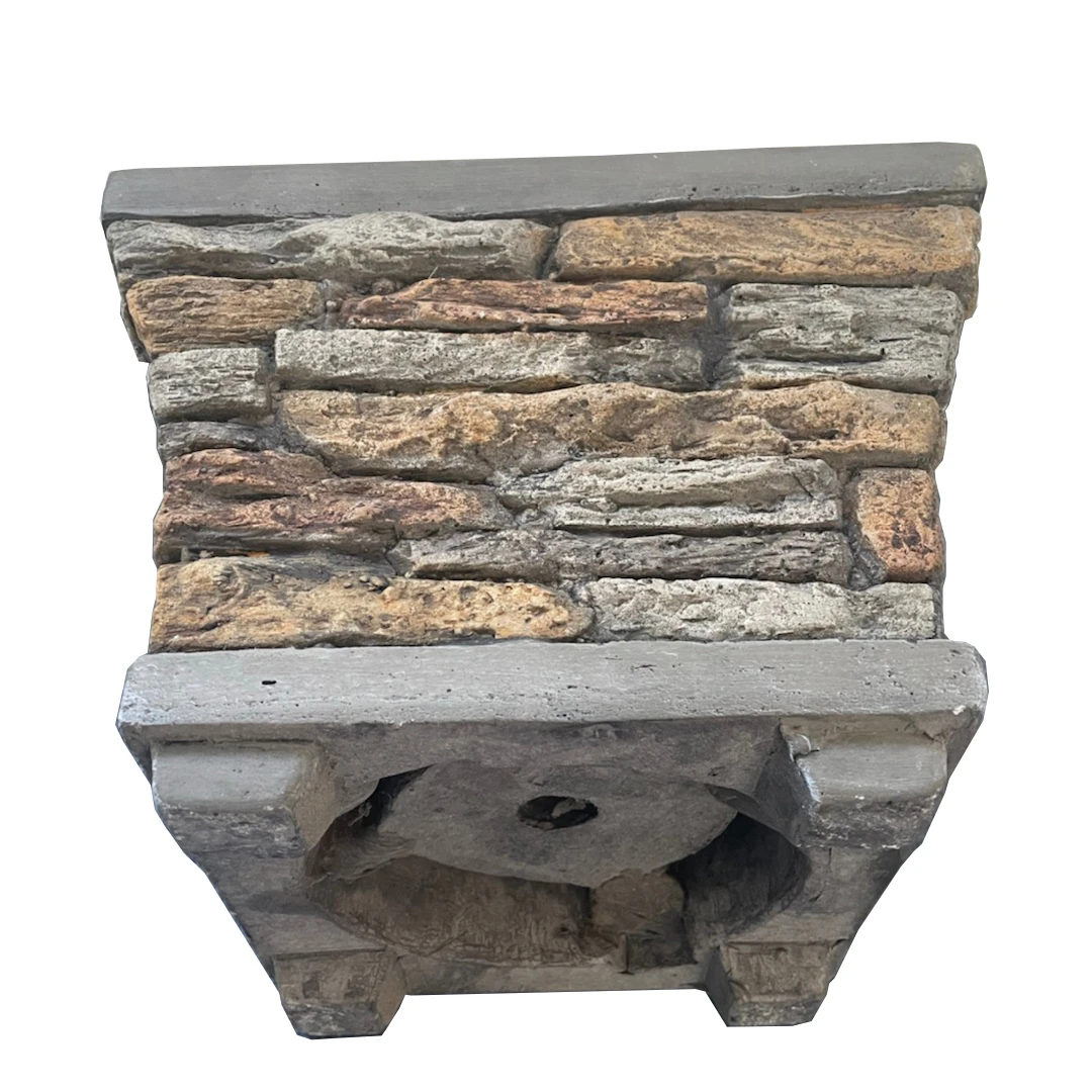 Wholesale firepits Mini Bio Ethanol Concrete/Cement  with Metal Burning Cup Tabletop Fireplace