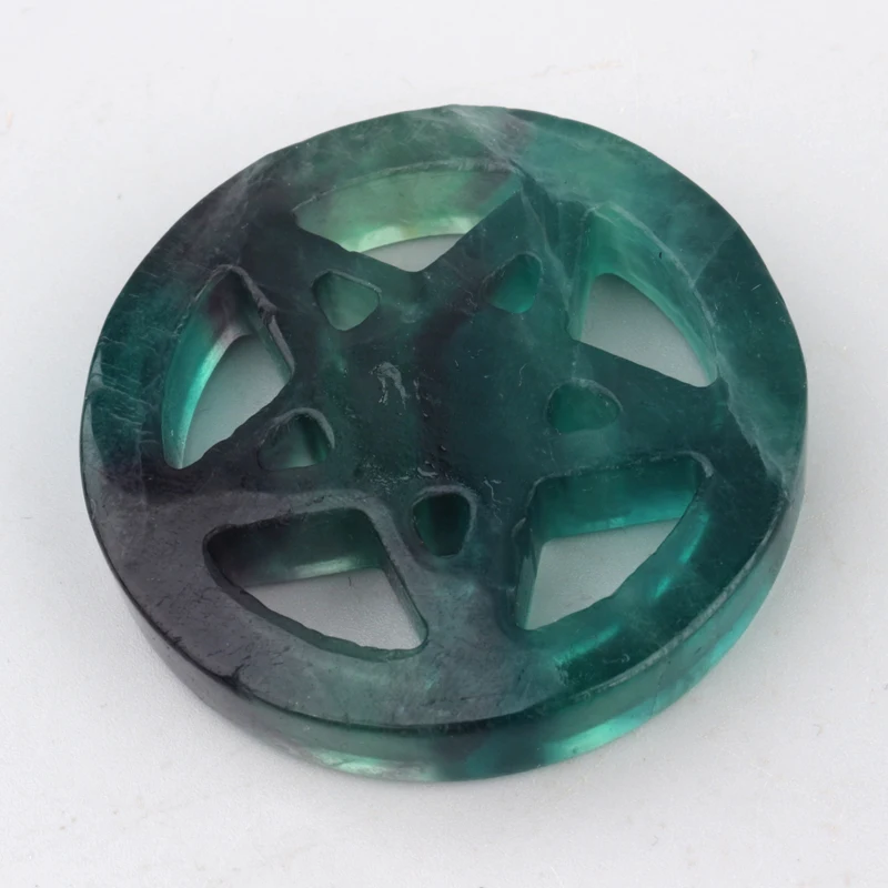 Wholesale High Quality Healing Stone Crystal Fluorite Pentagram For Home Decoration
