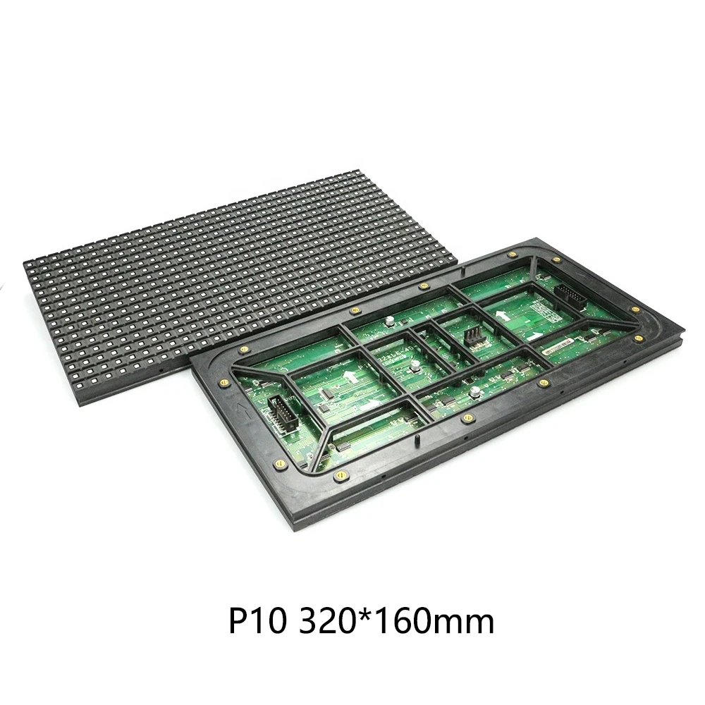 Custom Outdoor RGB Full Color Dot Matrix Panel 32x16 Pixel SMD P10 Led Display Module P3 P4 P5 P6 P8
