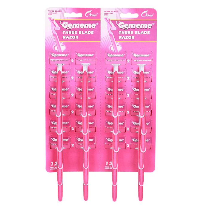 Gememe Shaver Twin Blade Shaving Stick Disposable Razor Shavette Razor