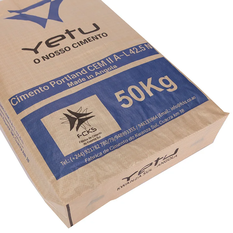 Custom Concrete Cement Valve Woven Polypropylene Cement Bags For Building Materials