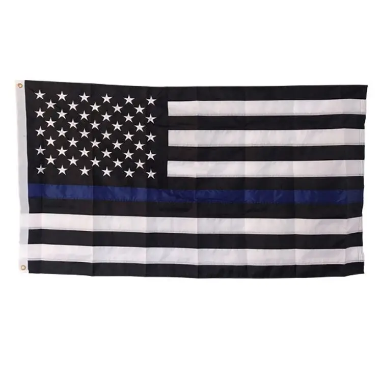 USA Embroidered Flag With Bright Colors And Double Stitching For Outdoor Use