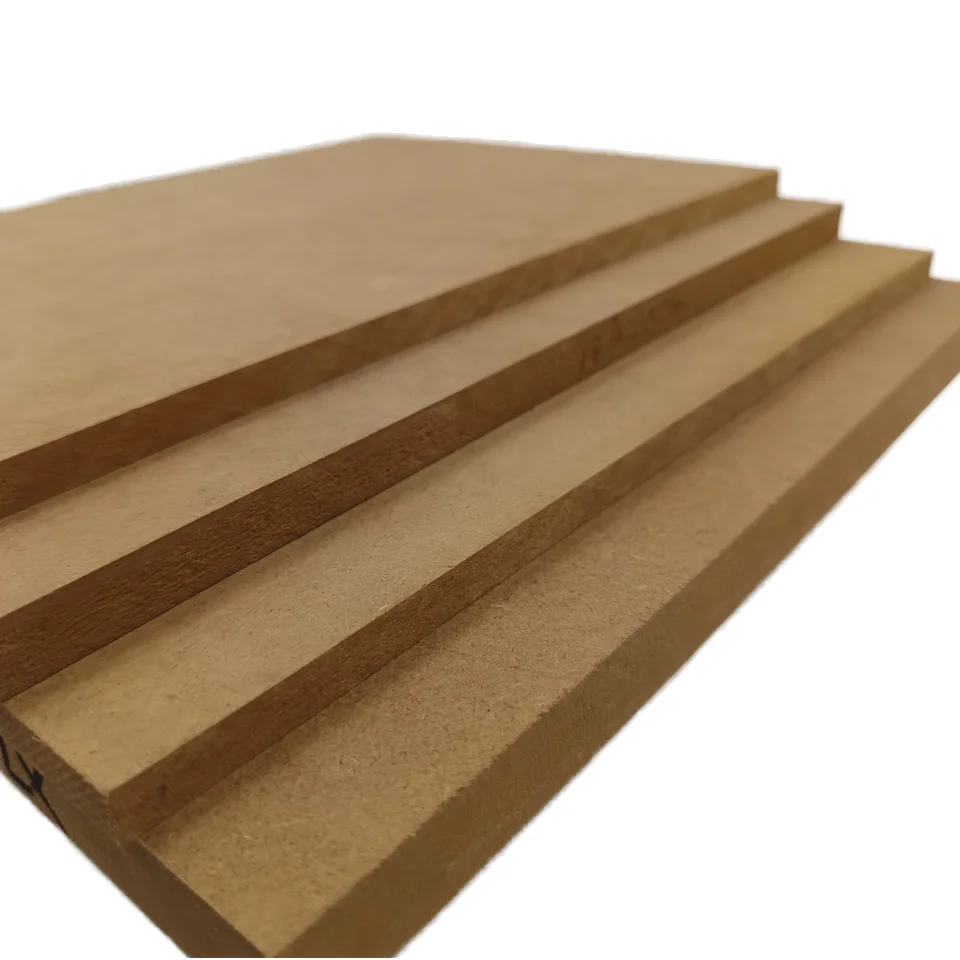 cheap mdf plate raw board 10mm 11mm 12mm 14mm fiberboards for office decoration with high quality uv melamine face