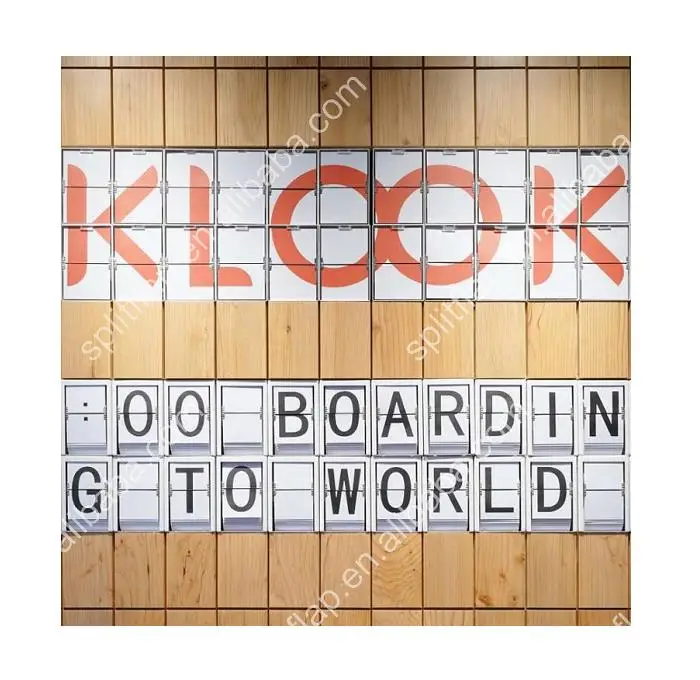 airport information board flip messaging display split-flap display