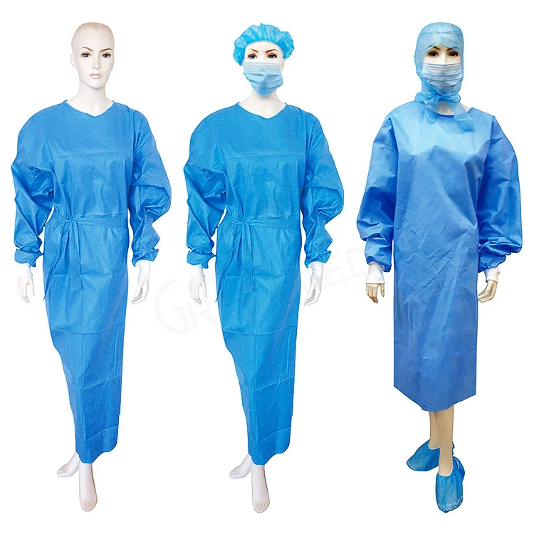 sterile reinforced surgical gown  isolation surgical gown lab coat doctors  surgical gown level 1