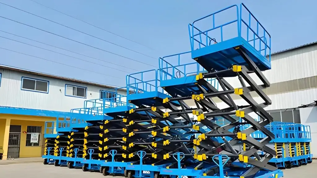 4-18m adjustable work platform portable Aerial Work Platform Lift Table Scissor Lift Trolley Hydraulic
