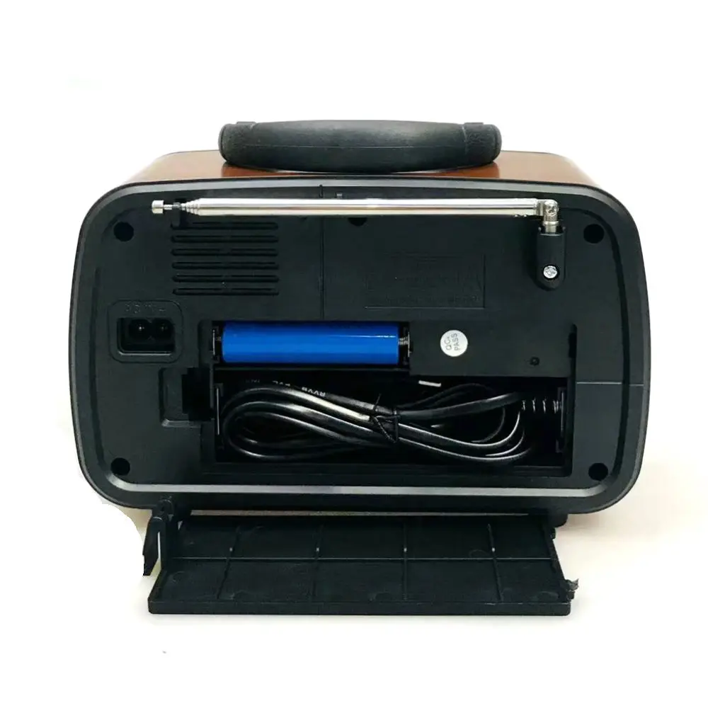 Retro radio NS-8067BT portable am fm sw wireless radio rechargeable wooden finish old style radio