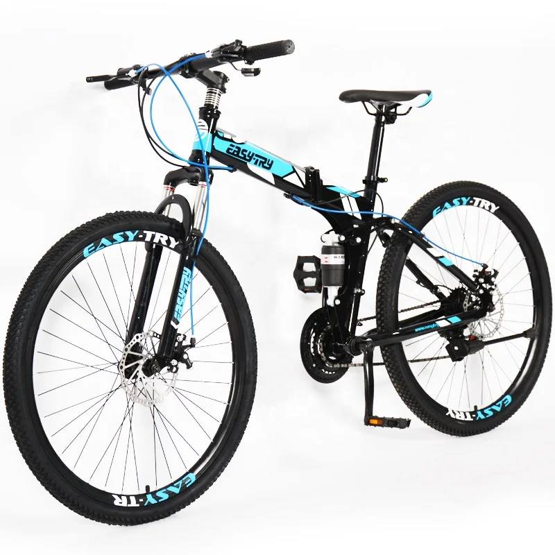 26 inch 21 speed good quality folding bike adults mountain bike suspension foldable bicycle