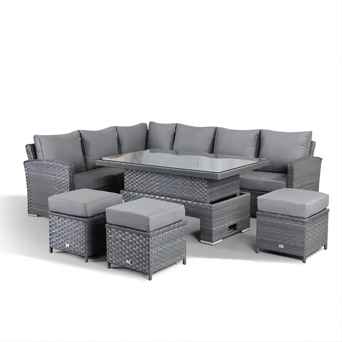 Large Size Patio Garden Sectional Combination Wicker Leisure Rattan Sofa Set Furniture for Party