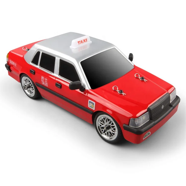 IQOEM 1:16 Full scale four-wheel drive remote control car Hong Kong taxi model drift climbing car 2.4g toy cross-border
