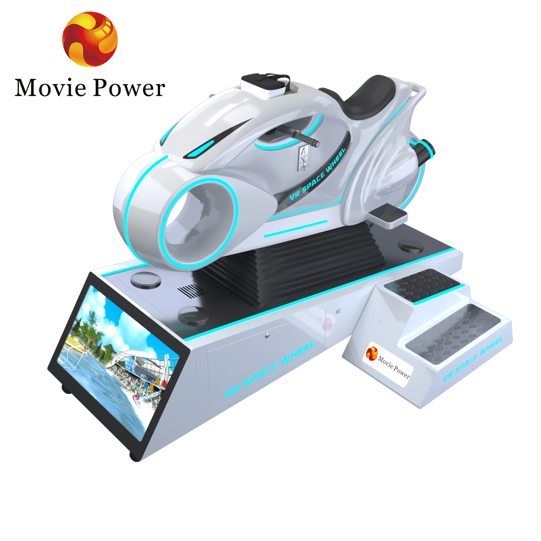 Movie Power VR Motor Simulator Virtual Reality 9D Game Machine VR Motorcycle Game