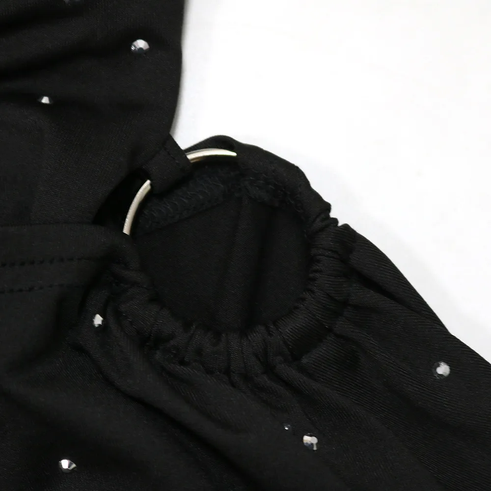 Best Seller Sleeveless Strapless Short Dress Summer Rhinestone Decoration Irregularity Club Dress For Women