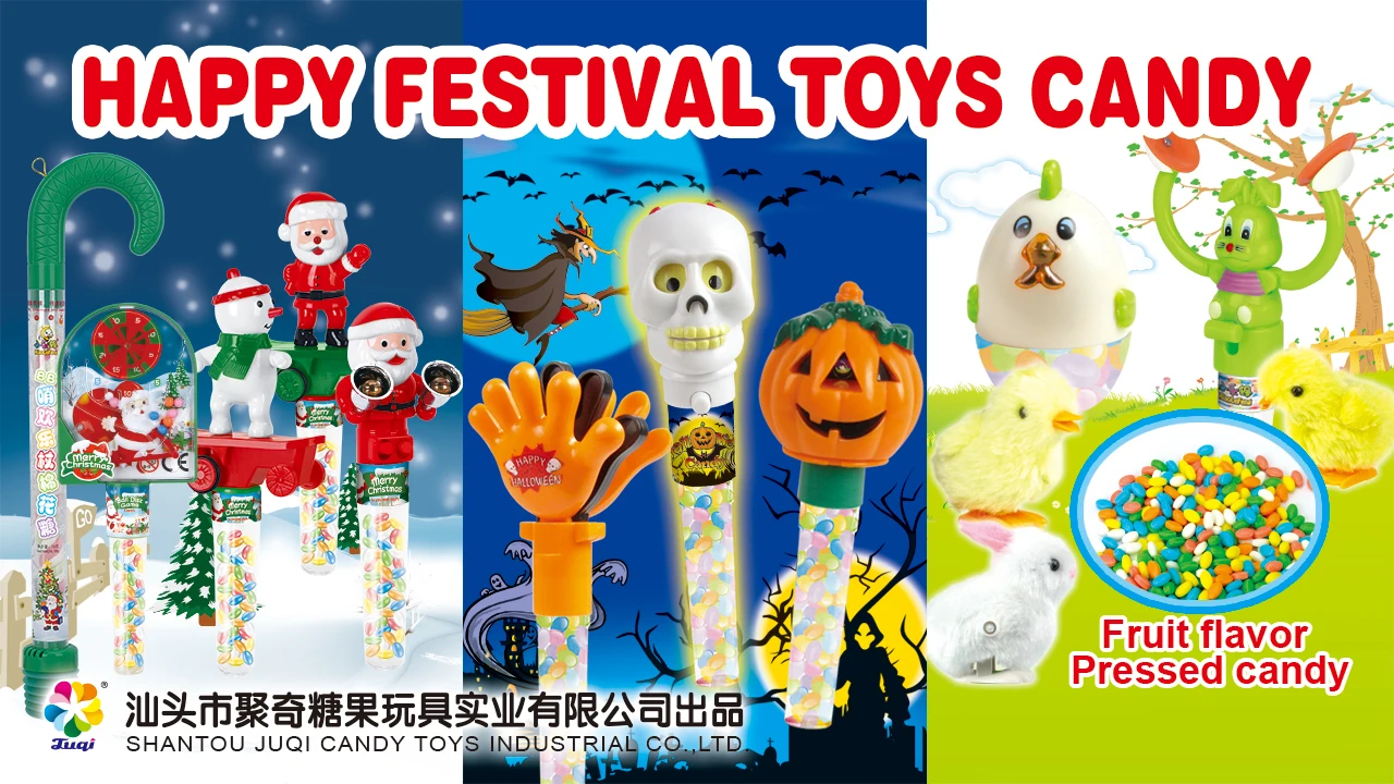 Shantou Candy China Kids Plastic Hand Pat Halloween Candy Toys with Chocolate Candy