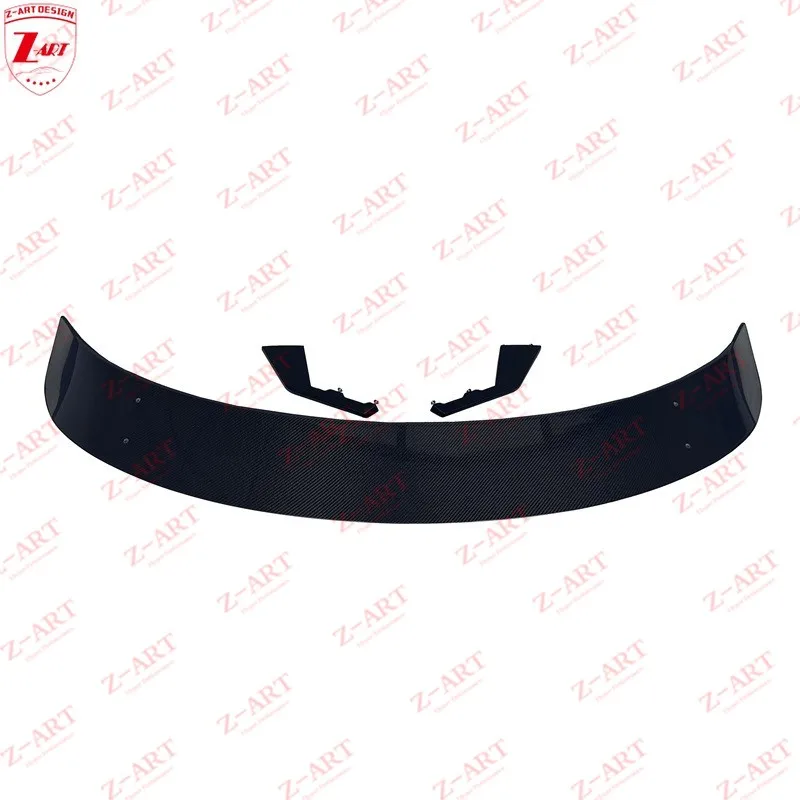 Z-ART For Porsche Taycan Turbo Style Carbon Fiber Body Kit Front Bumper  Rear Lip Kit Side Spoiler