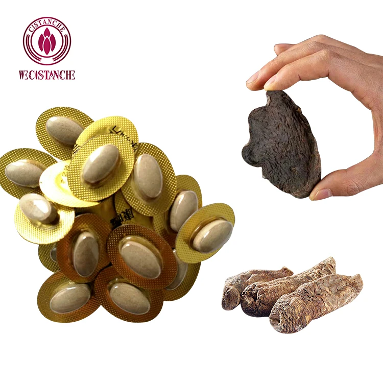 40 Tablets/Box Herbal Cistanche Ginseng Astragalus tablet 80% Total Glycosides 30% Echinacoside 12% Acteoside Stamina Capsule