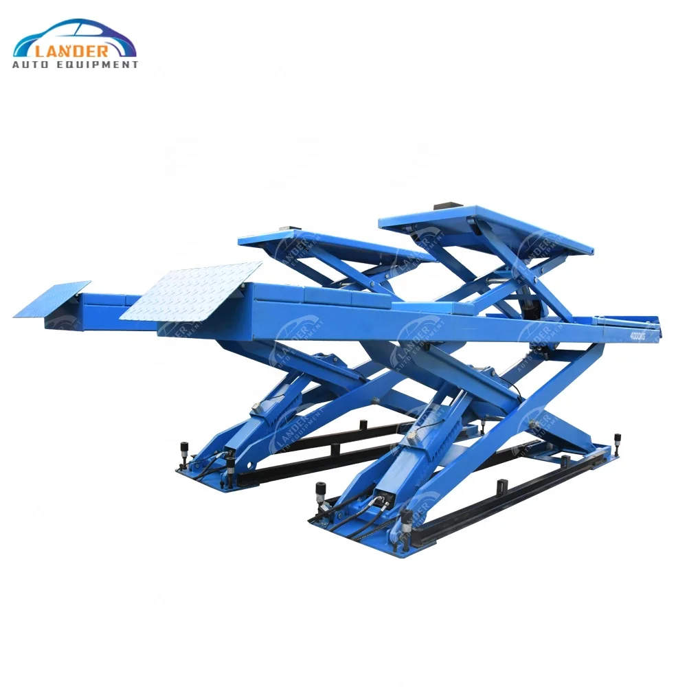 4000kgs Full Rise CE Cheap Hydraulic Car Alignment Scissor Lift Hoist Machine for Repair Shop
