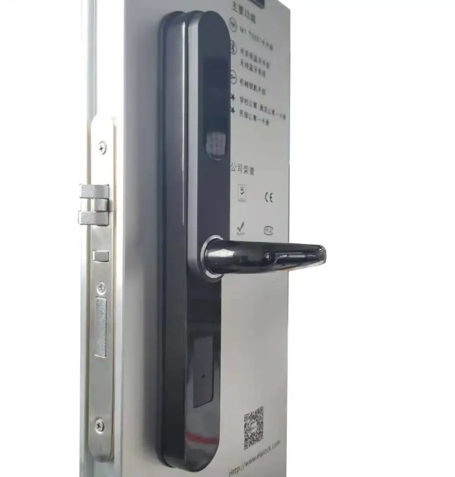 ELA Electronic Smart Use Card/Key wooden hotel sliding door lock system