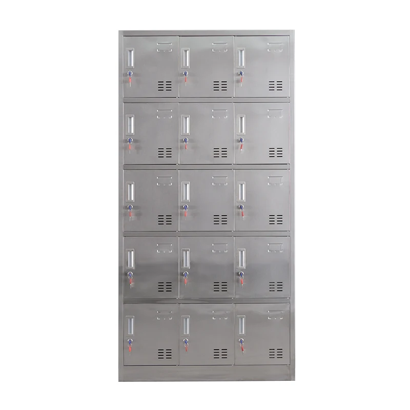 Competitive Price15 door stainless steel locker  metal locker With Keys