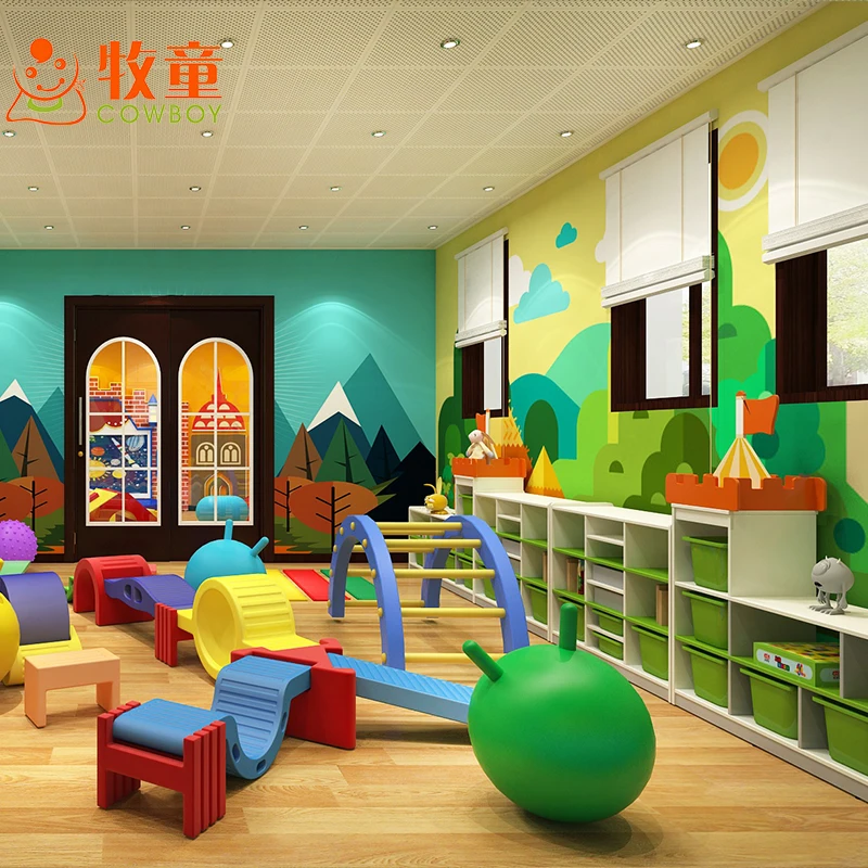 Preschool Indoor Soft Playground Equipment   Cafe  Soft Play set from Manufacturer