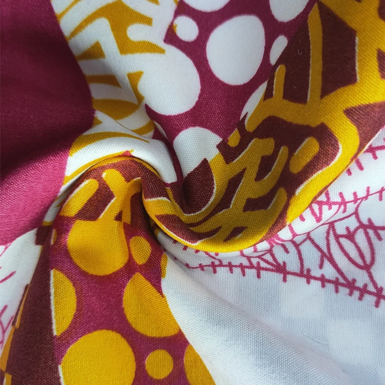 Pigment Printing Polyester Fabric Mattress Africa Microfiber Fabric Plain Grain Wholesale By The Meters