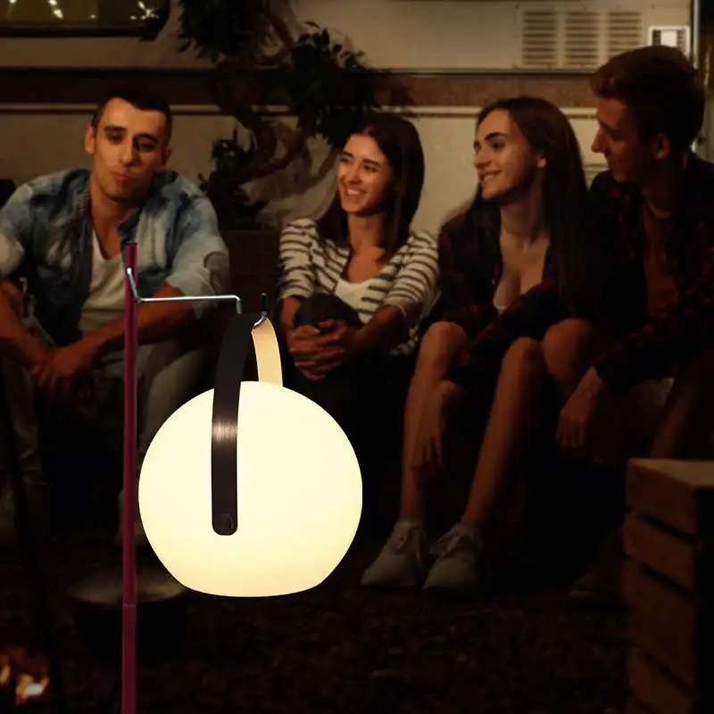 Custom Lantern Lamp Cordless USB Port Rechargeable IR Remote Dimmable LED RGB Table Lamp For Indoor/Outdoor