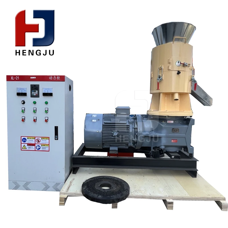 Sawdust Straw Wood Flat Die Biomass Fuel Granulator Biomass Fuel Pellet Machine