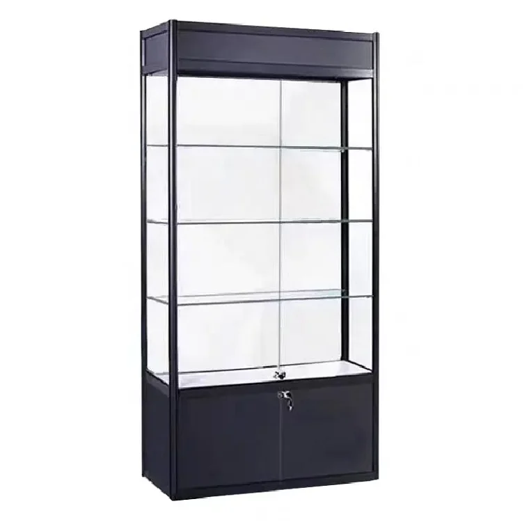 Durable Aluminium  Glass Showcase for watch l customized  Modern Aluminum Glass Display Showcase