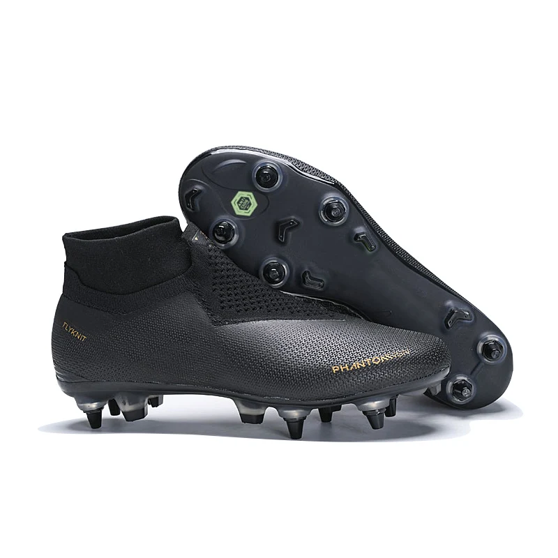 Wholesale Hot Men Botas de futbol Training soccer cleats soft ground Superfly High Ankle Outdoor Training Football Boots