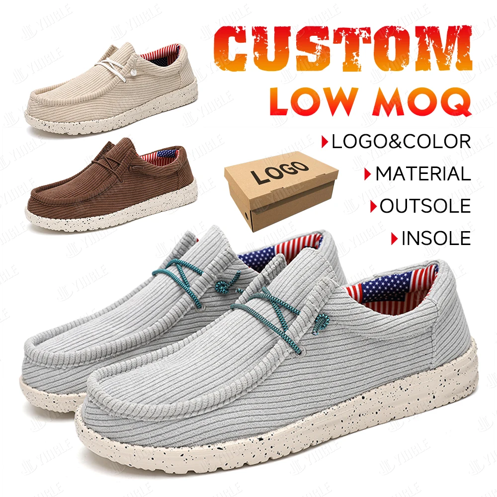 Loafers,Corduroy China Soft Lightweight Comfortable Oem Wholesale Slip On Casual Custom Moccasin Walking Shoes Manufacturer Men