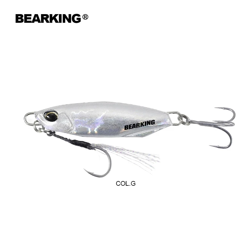 Spot OEM ODMBEARKING 30g 40g DRAGER Metal Cast Jig Spoon Artificial Bait Tackle Shore Casting Jigging Lead Fish Sea Bass Lure